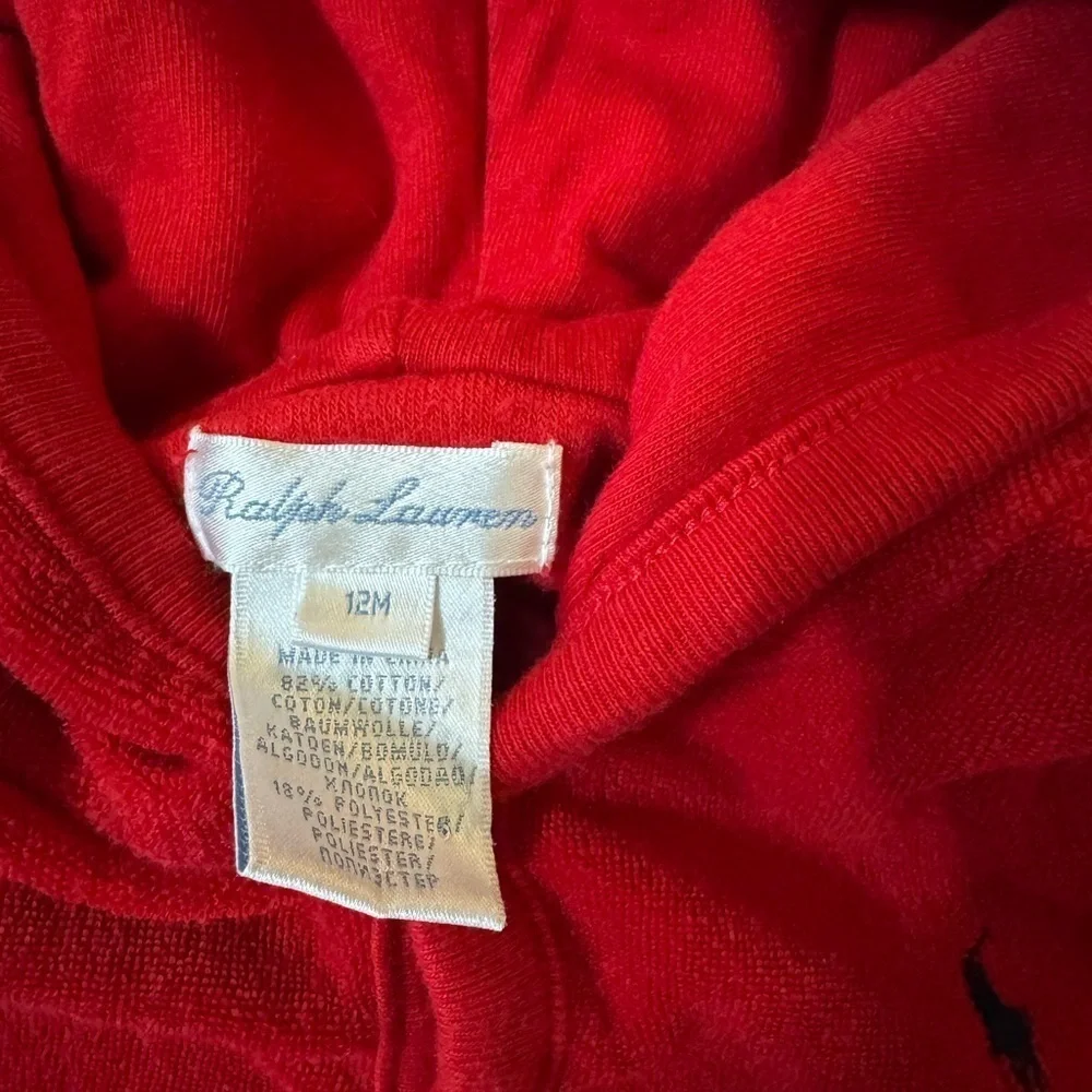 Polo Ralph Lauren Striped Hooded Romper 12 months k159